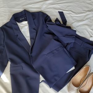 New York and Company Navy Blue Suit